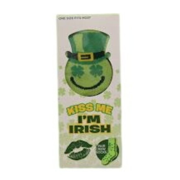 St Patricks Day Crew Socks Set Shenanigans Squad Kiss Me Im Irish One Size - Picture 5 of 6